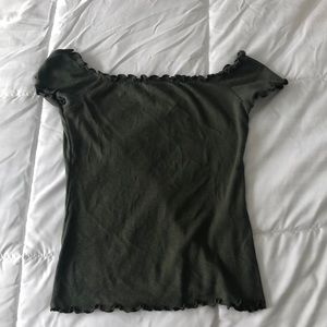 Hollister off the shoulder t shirt